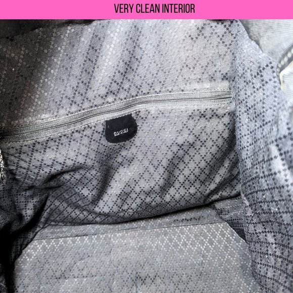 Gucci Large Black Nylon Bamboo Zip Tote Bag 002-2058-0412-5 - Picture 9 of 14